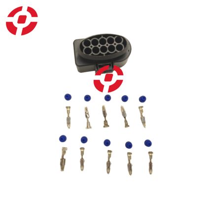 Konektor Kabel Otomatis Colokan Sensor Suhu Otomatis 1 Set 10 Pin 3.5mm Konektor Tahan Air Otomatis Katup Deflasi Colokan Lampu Depan Halogen 6R0973735