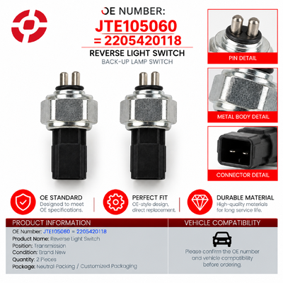 High Quality Air Conditioning Refrigerant Pressure Sensor Switch JTE105060 2205420118 for Land Rover Mercedes Benz AC System