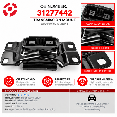 High Quality Automatic Transmission Mount 31277442 for  Gearbox Mounting Support Bracket Engine Transmission Parts