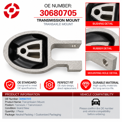 High Quality Engine Mount 30680705 for  Engine Mounting Support Replacement Parts Vibration Isolator