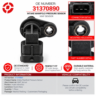 High Quality Camshaft Position Sensor 31370890 for  S60 S80 V40 V40 Cross Country V60 V70 1.6L Engine Timing Sensor