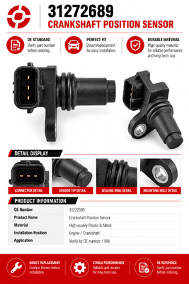 High Quality Engine Camshaft Position Sensor 31272689 for S60 S80 V40 V60 V70 XC60 XC70 XC90 Replacement Auto Parts